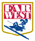 Far West logo with skier