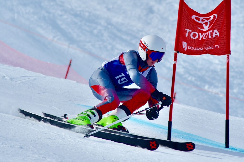 skier Zach Studenmayer during a race